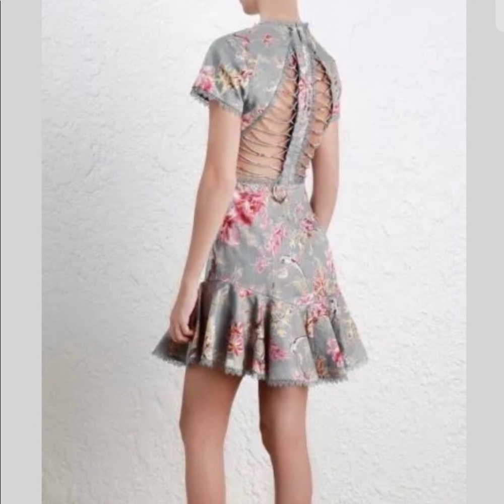 Zimmermann Mercer Flutter Blue Floral Dress